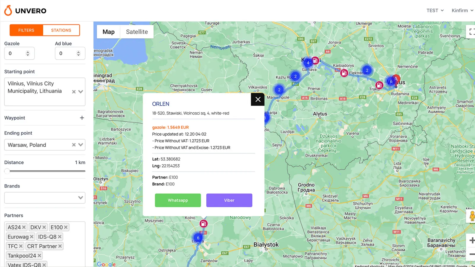 Unique platform for fuel cost management