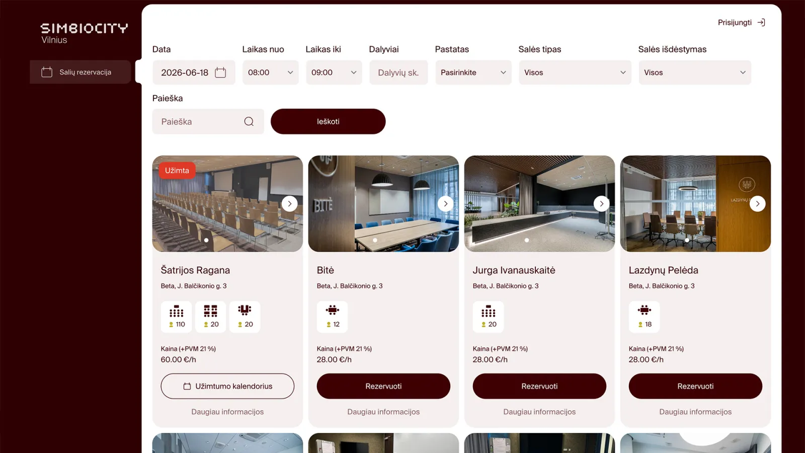 SIMBIOCITY client self-service portal