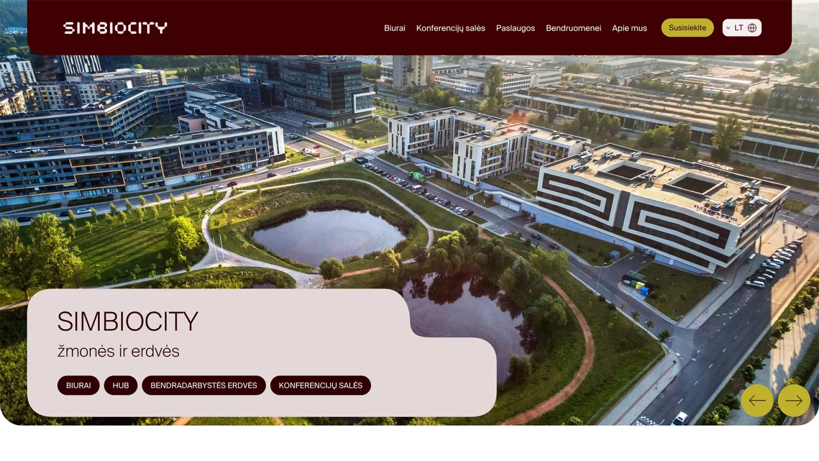 SIMBIOCITY website