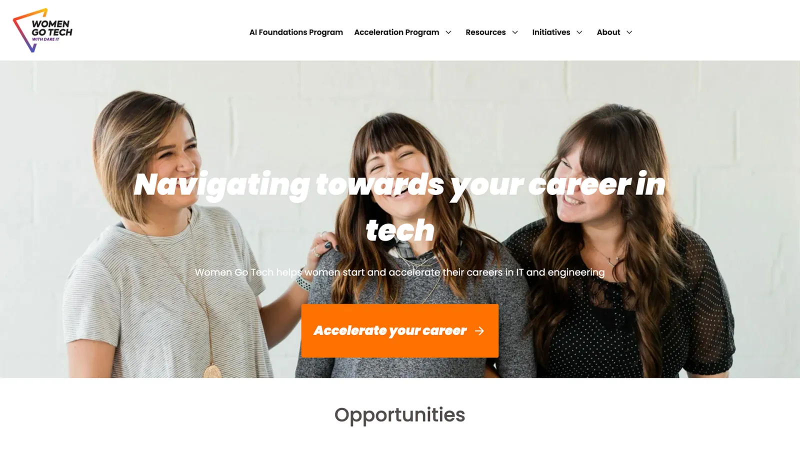 Women go tech website